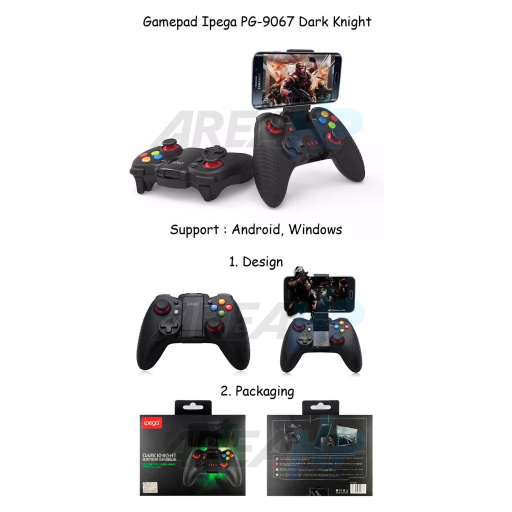 Jual Ipega Gamepad PG-9067 Dark Knight game pad joystick stick stik ...