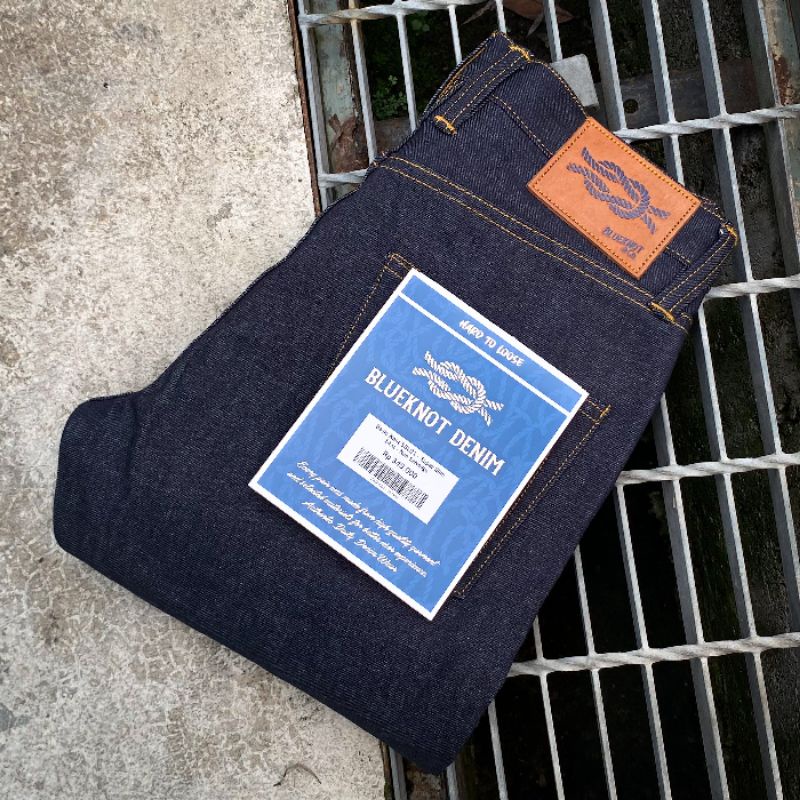 Jual BLUEKNOT DENIM - BASIC KNOT SSL01 - Raw Denim - 13oz - Super Slim ...