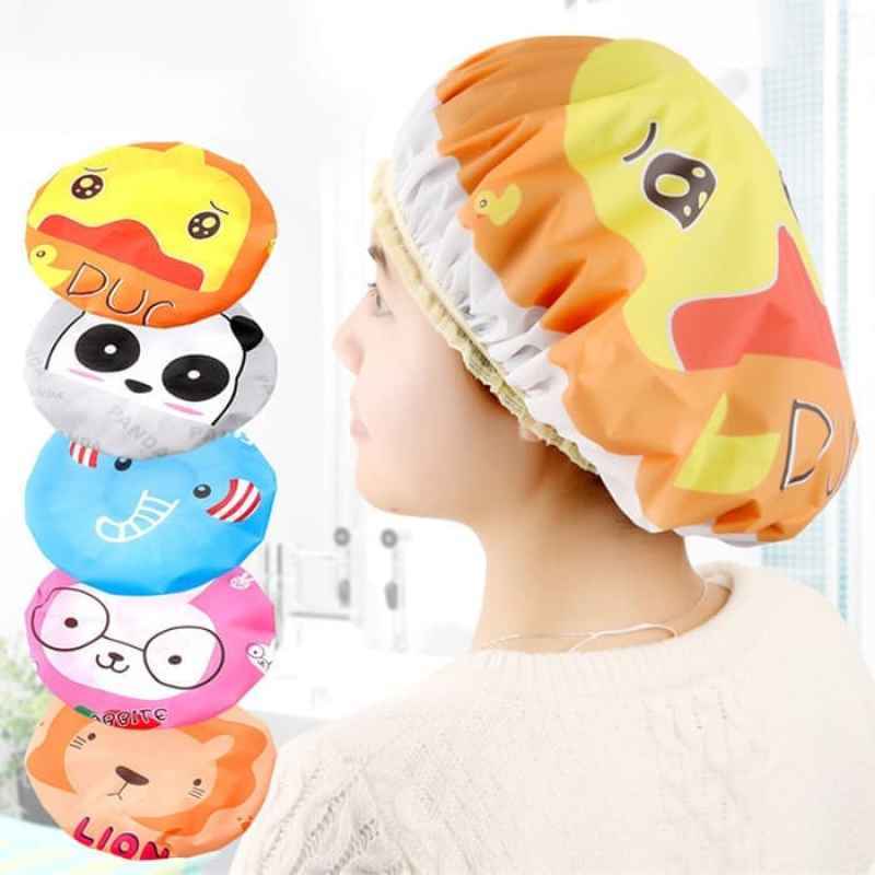 Jual Shower Cap Pelindung Rambut Saat Mandi Shower Cup Anti Anti
