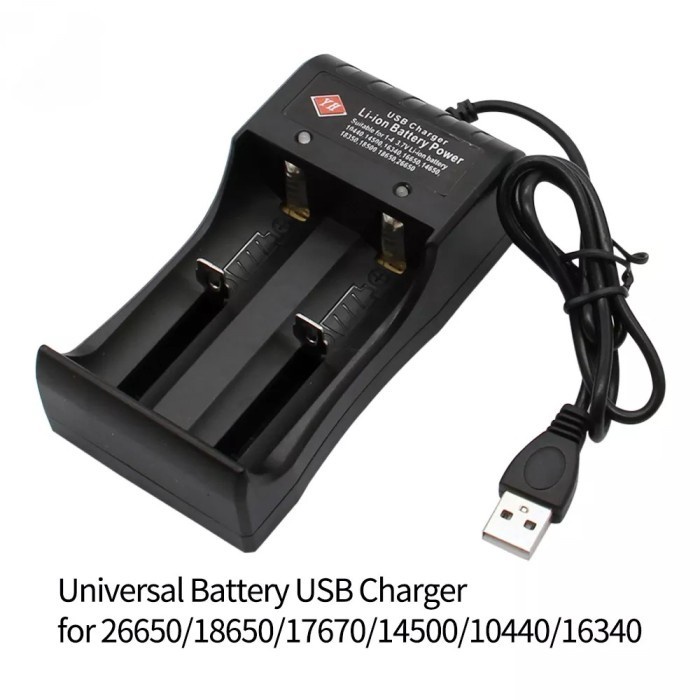 Jual Charger Cas Baterai Battery Batre 2 Slot USB Universal AA AAA ...