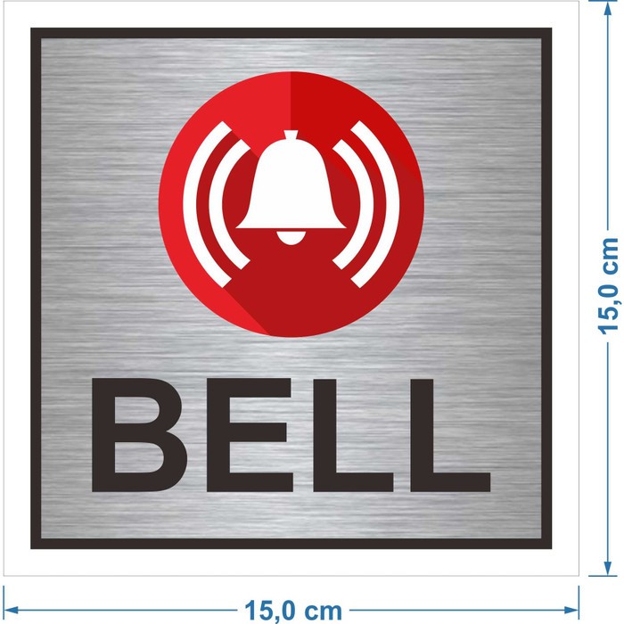 Jual STIKER VINYL BELL PINTU 15X15CM | Shopee Indonesia