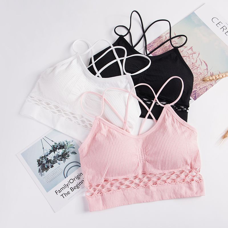 Jual FYGALERYSURABAYA BRA316 Sport Bra Jaring Bra Olahraga Yoga Tanpa