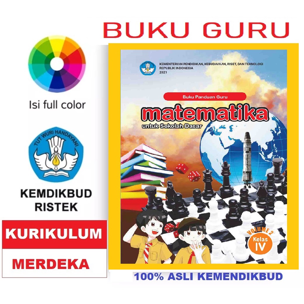 Jual Buku Guru Matematika SD Kelas 4 Volume 2 Kurikulum Merdeka ...