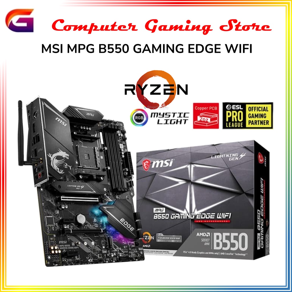 Jual Motherboard AMD MSI MPG B550 GAMING EDGE WIFI (Socket AM4 ...