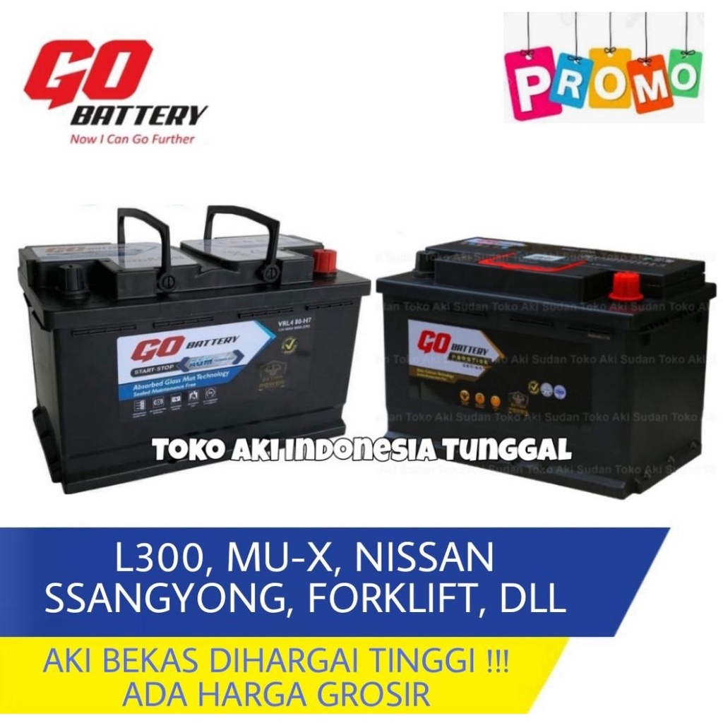 Jual AKI MOBIL GO BATTERY 100D31R NX120-7 L300 FORKLIFT RANGER | Shopee