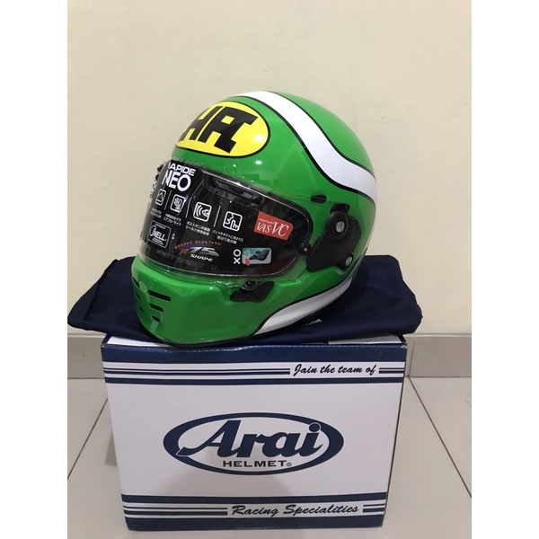 ほぼ未使用！Arai RAPIDE-NEO モスグリーン Mサイズ アライ ラパイドネオ モスグリーン S ヘルメット - メルカリ