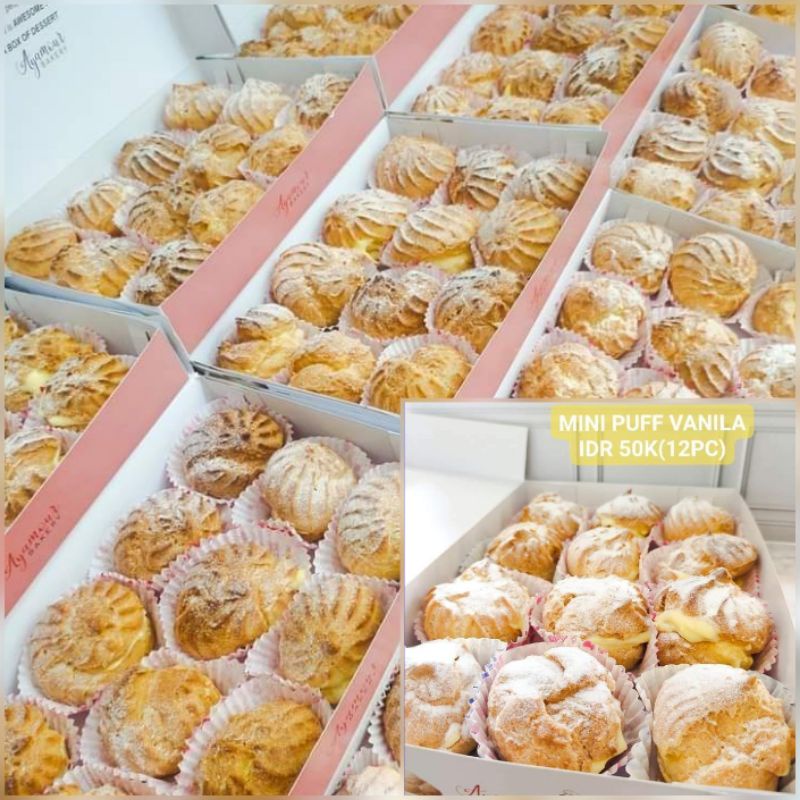 Jual MINI PUFF CHOUX VANILA 12PC | Shopee Indonesia