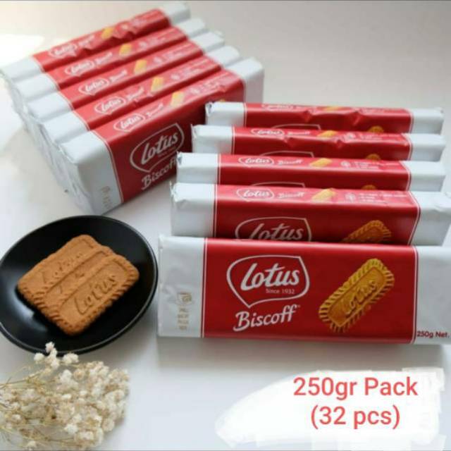 Jual LOTUS BISCOFF Biscuit Caramel 156g / 250g - Biskuit Cookies ...