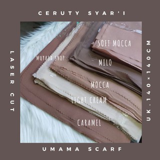 Jual Part 3 Ceruty Syar'i Umama Hijab Segi Empat Syari Ceruty Crepe 