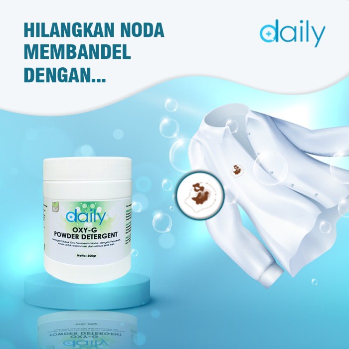 Jual DAILY OXY-G POWDER DETERGENT - KONSENTRAT DETERJEN BUBUK | Shopee ...