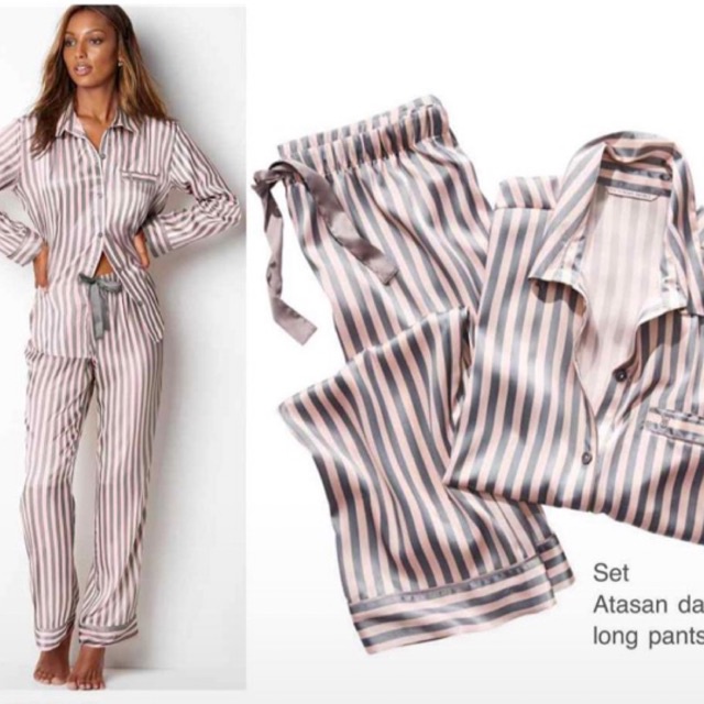 Jual VS Pajamas Set Baju Tidur FULL LABEL | Shopee Indonesia