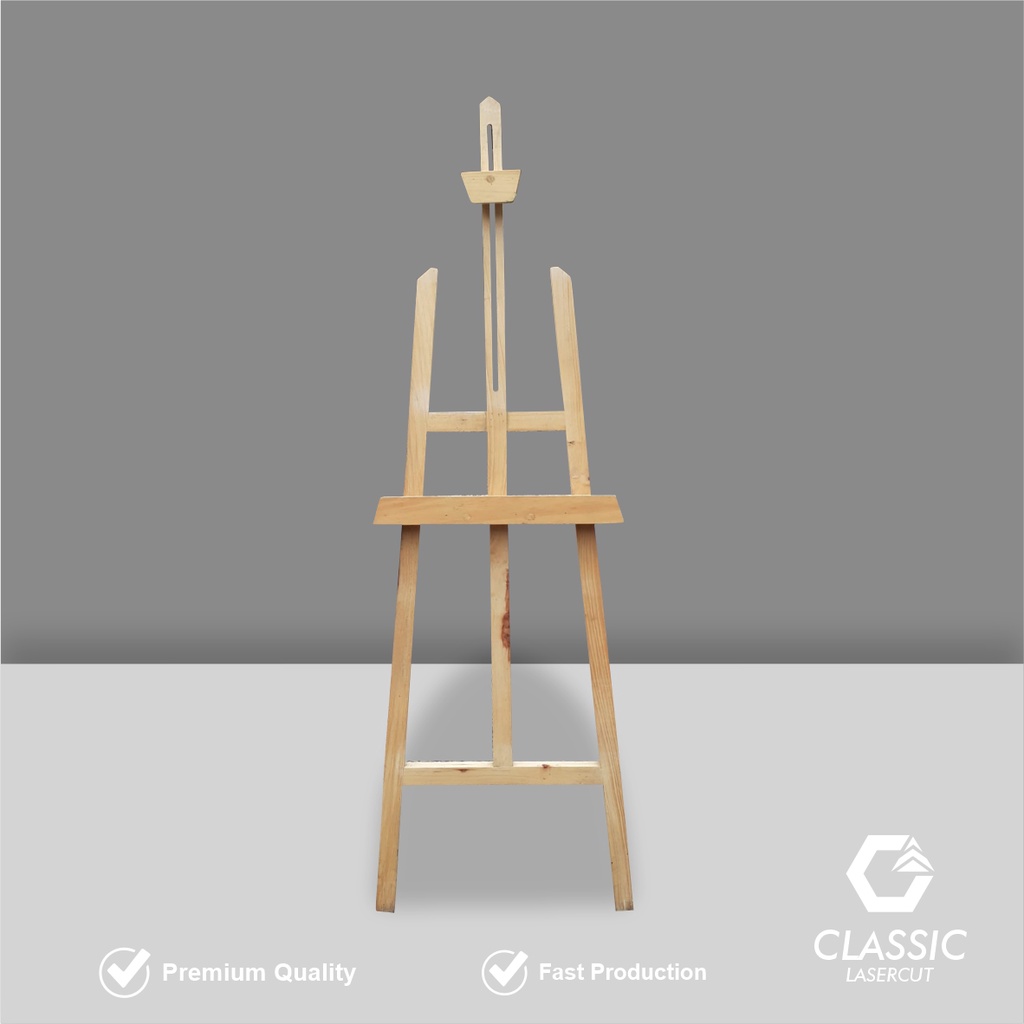 Jual Wooden Easel / Stand Frame Kayu / Standing Frame / Standing Frame ...