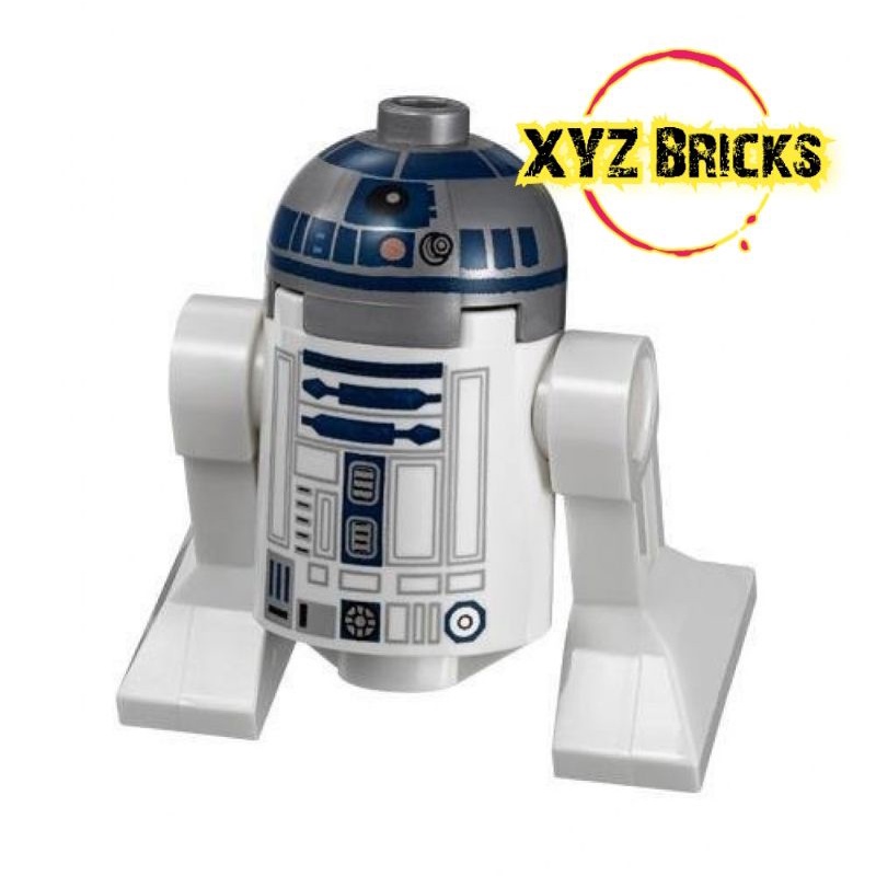 Jual LEGO SW0527 - Star Wars R2-D2 with Flat Silver Head & Red Dots ...
