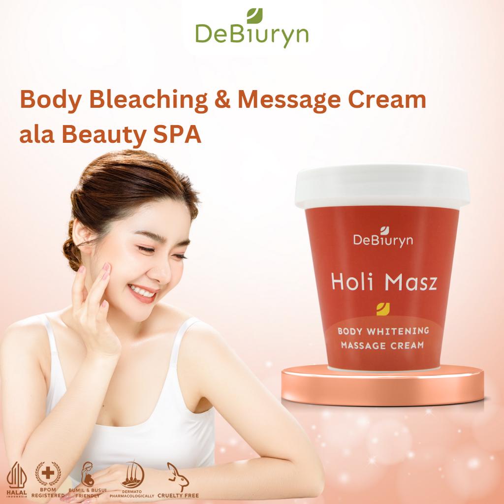 Jual DeBiuryn Body Bleaching Massage Cream Krim Pijat Badan Holi Masz