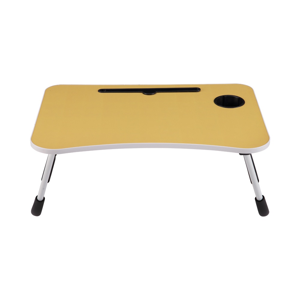 Jual Meja Lipat Laptop Dengan Tempat Gelas - Kuning Odi | Shopee Indonesia