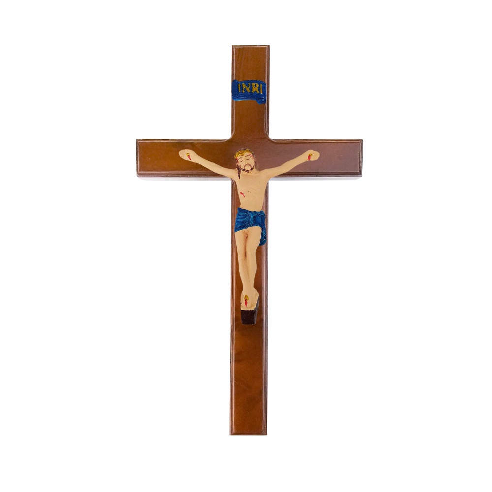 Jual Salib Dinding Kayu Jati 20 cm Corpus Patung Tubuh Yesus Kristus ...