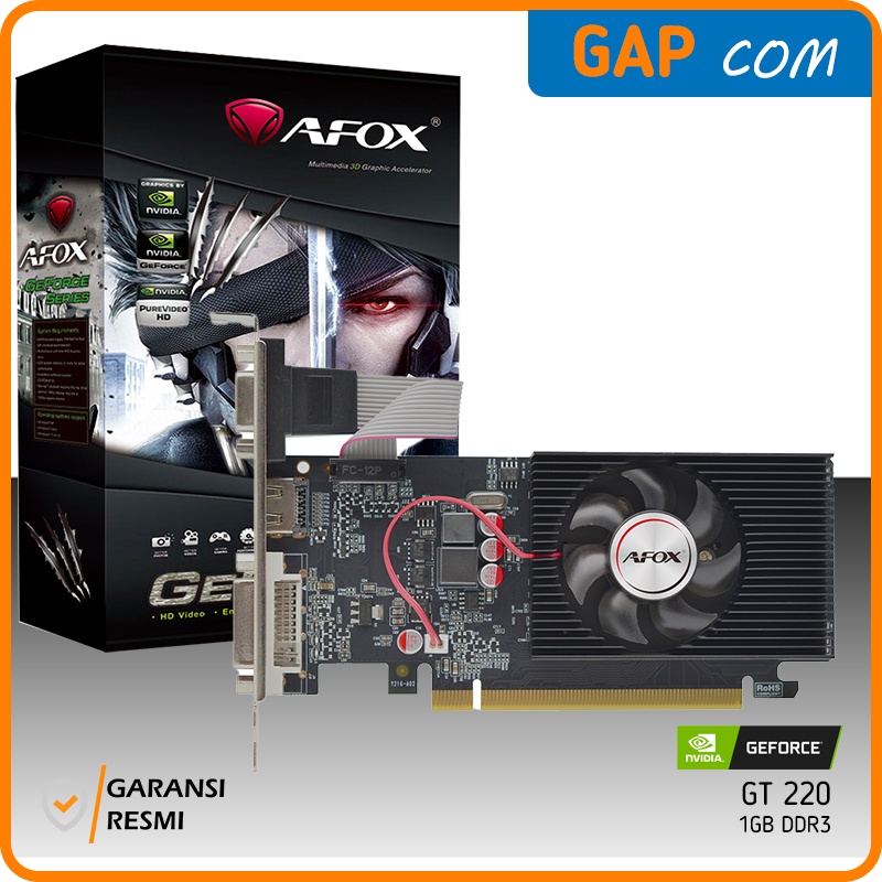 Jual VGA Afox nVidia GeForce GT 220 1GB DDR3 - VGA GT220 | Shopee Indonesia