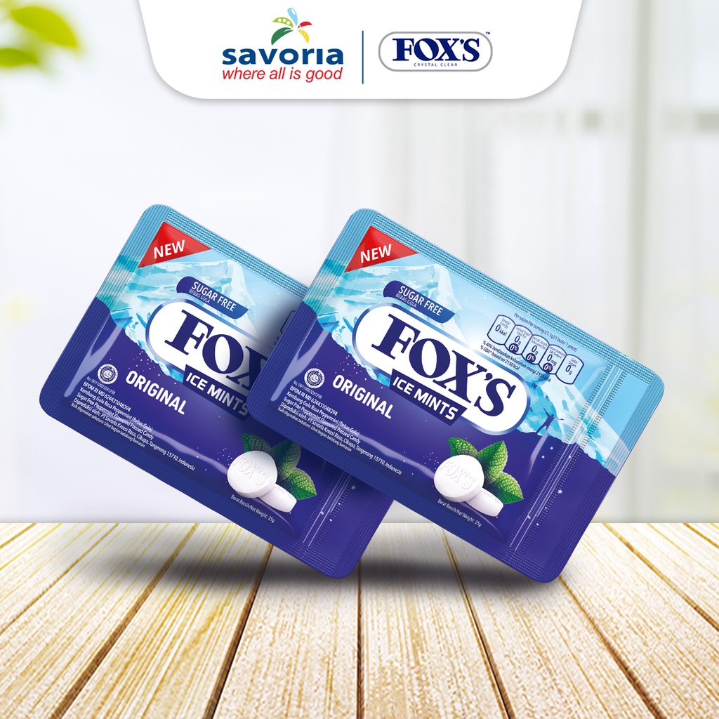 Jual FOX'S Ice Mints Original Sachet - Permen Bebas Gula 25g | Shopee ...