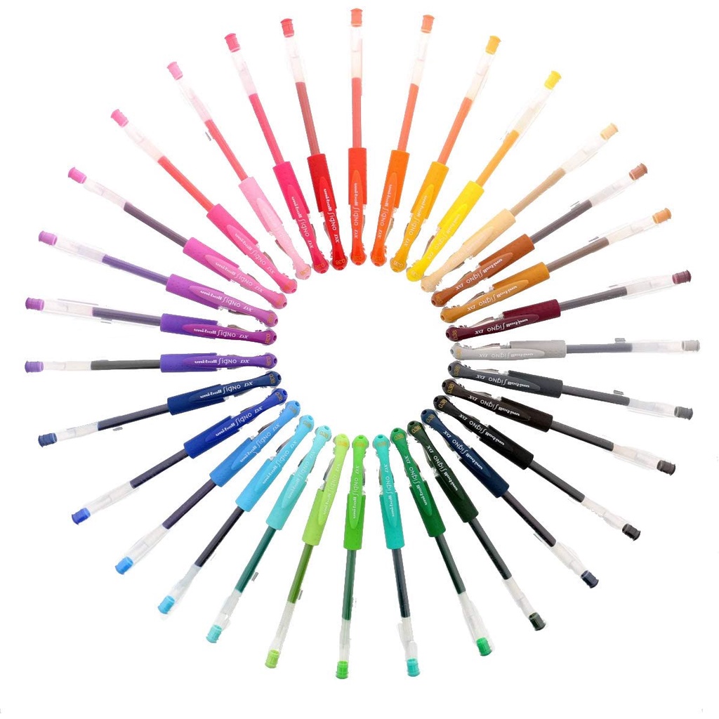 Uni-ball Signo DX UM-151 Gel Ink Pen – 0,38 Mm Feinlinie, Schwarz, Für Präzises Schreiben & Zeichnen