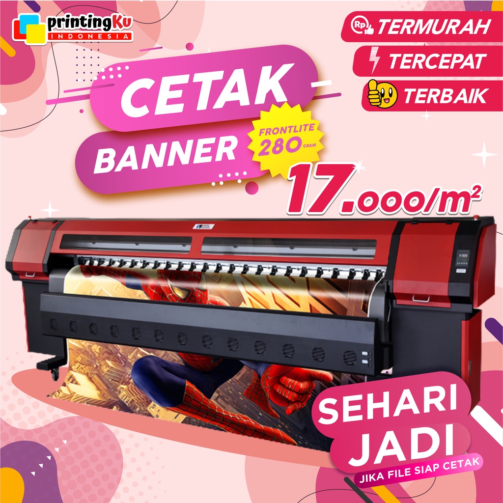 Jual CETAK BANNER/SPANDUK 280 GRAM KUALITAS TERBAIK SEHARI JADI ...