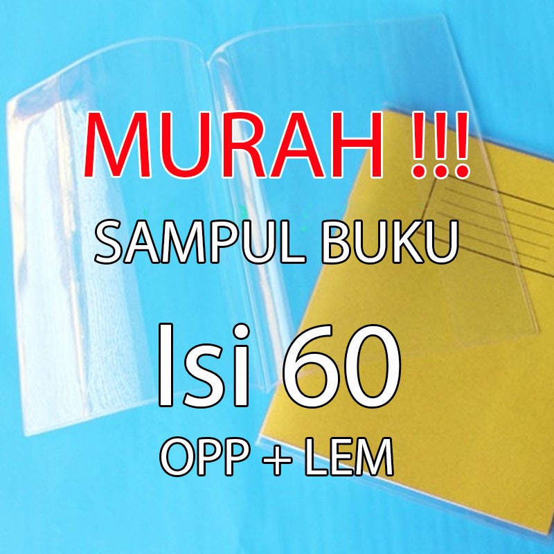 Jual Isi 20 Lbr Termurah Sampul Buku Pos Plastik Bening Kaca Tebal