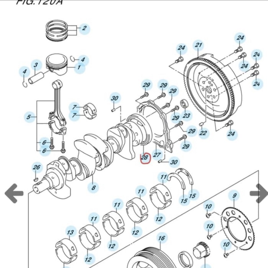 Jual OIL SEAL CRANKSHAFT REAR SIL AS KRUK BELAKANG NEW CARRY SGP ...