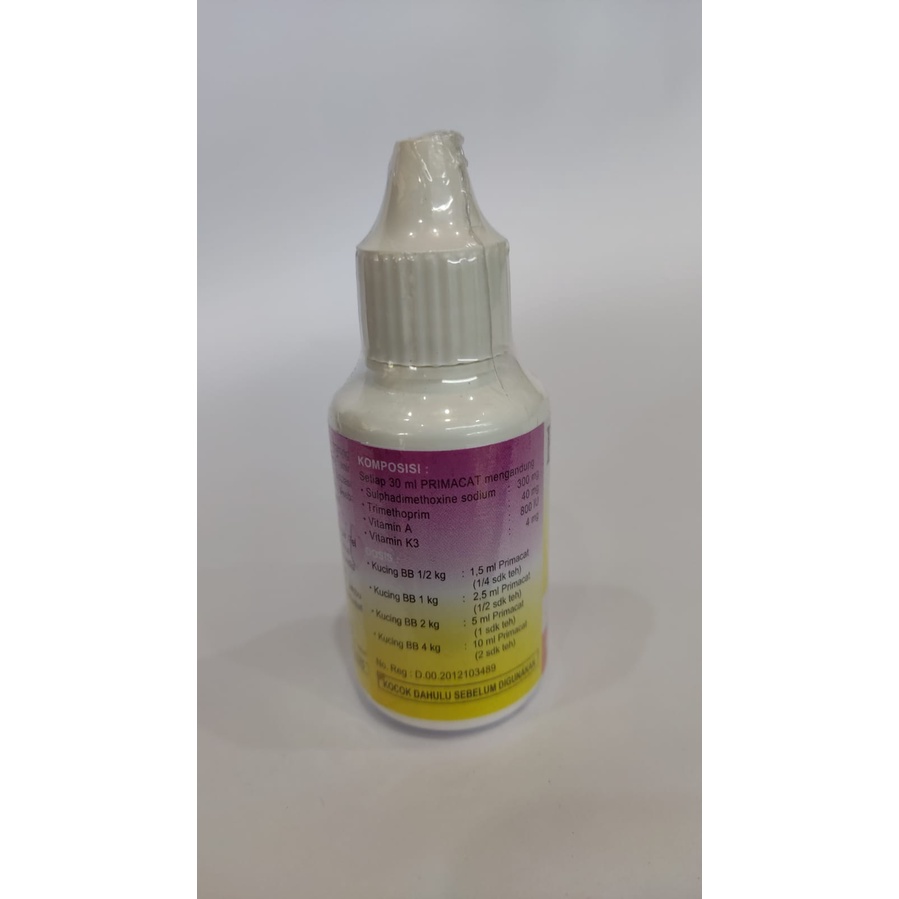 Jual PRIMA CAT drops 30 Ml - Obat Diare mencret pada Kucing Tamasindo ...