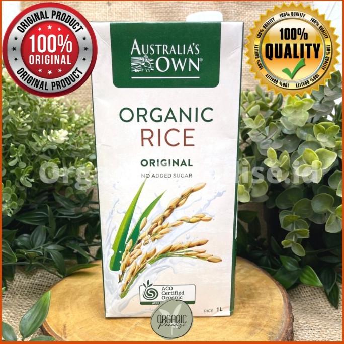Jual Australian Own Organic Rice Milk Original 1 Liter Shopee Indonesia