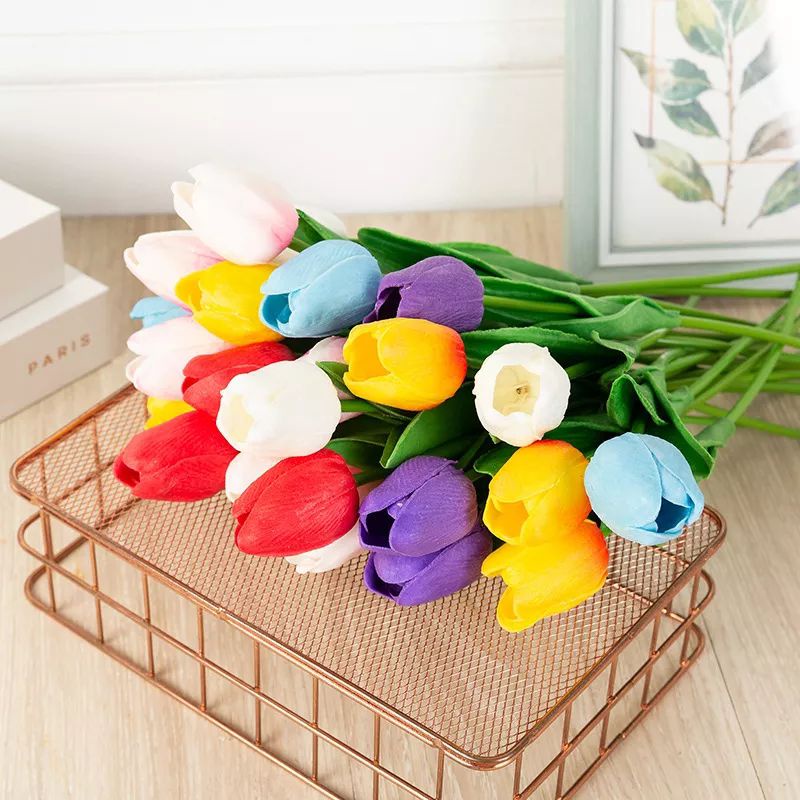 Jual Bunga tulip latex artificial buatan palsu bunga tulip artifisial ...