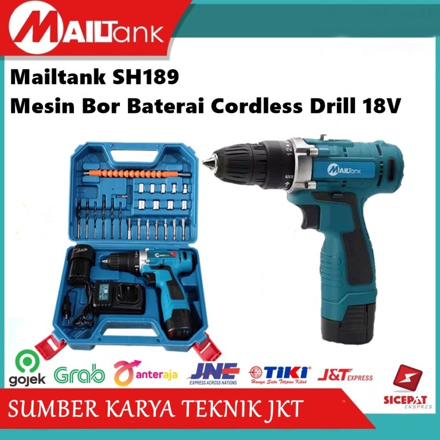 Jual MESIN BOR BATERAI MAILTANK SH189 - CORDLESS DRILL MAILTANK SH 189 ...