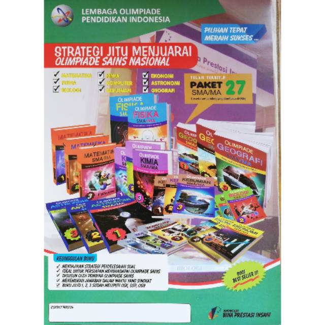 Jual Buku Olimpiade SMA / Buku Olimpiade / Paket Buku Olimpiade SMA ...