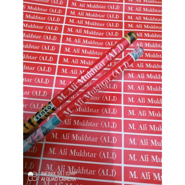 Jual Stiker Nama Setiker Label Nama Barang Pensil Buku Sekolah Anak ...
