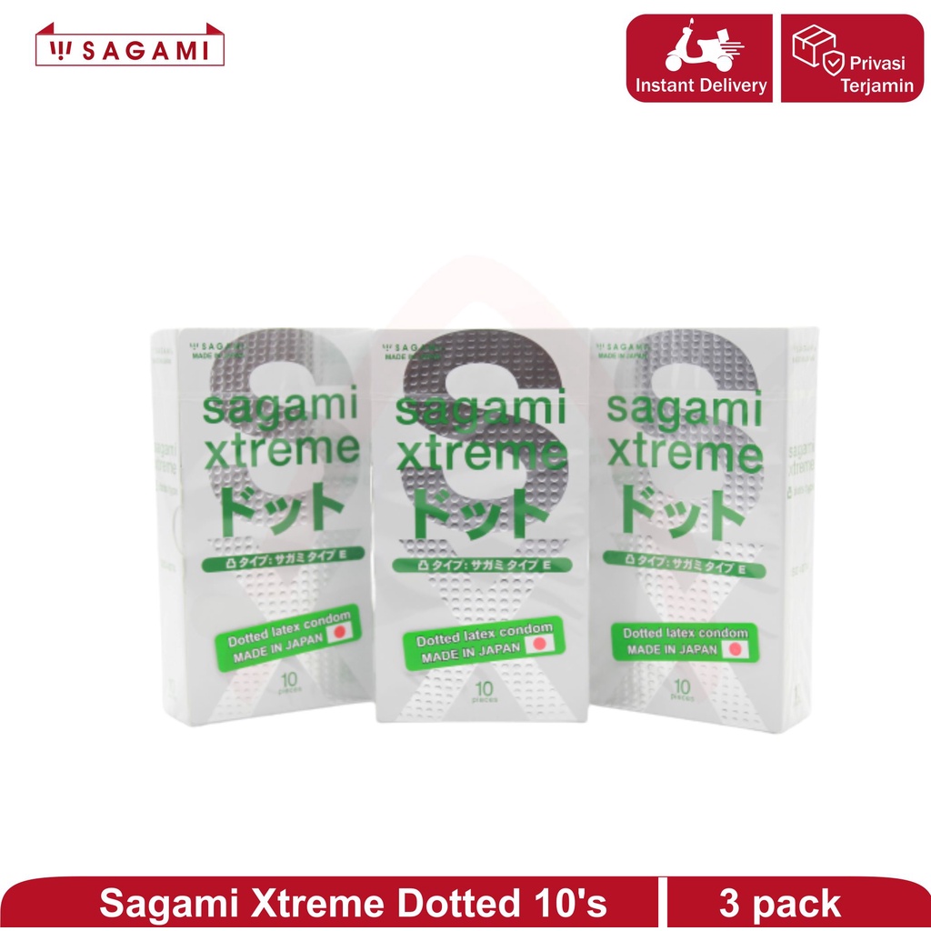 Jual (Combo 1) - Sagami Xtreme Dotted Type E Isi 10's (3pack) | Shopee ...