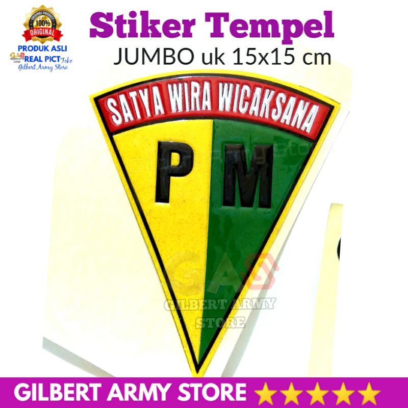 Jual Stiker Tempel Kopasus Ukuran Jumbo Besar Airborne Pm Polisi