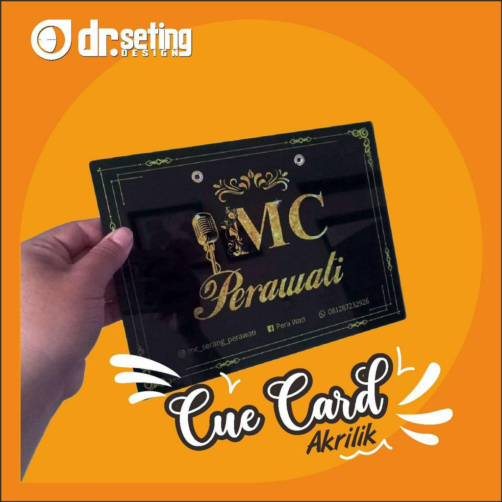 Jual CUE CARD MC AKRILIK / Q CARD PEMBAWA ACARA / PENATA ACARA | Shopee