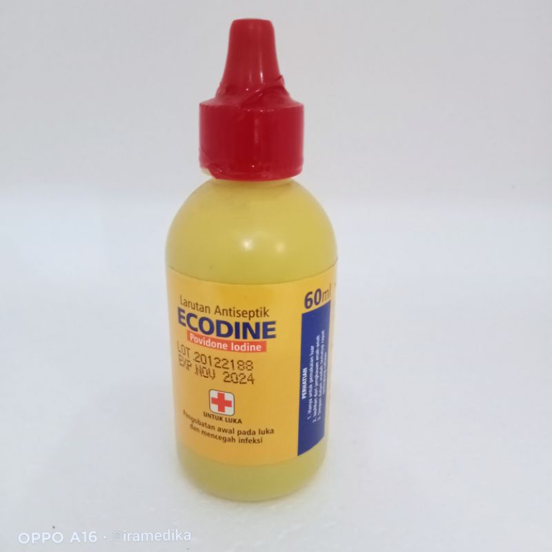 Jual ECODINE Larutan Antiseptik 60ml | Shopee Indonesia