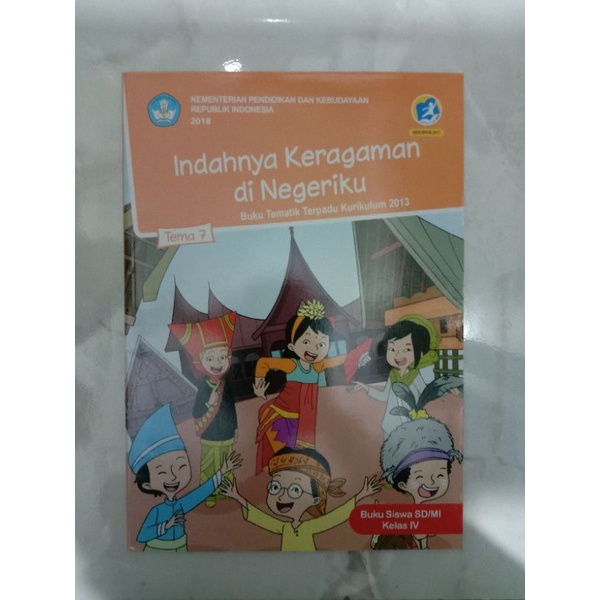 Jual Buku Tematik Kelas 4 Sd Mi Tema 7 Indahnya Keragaman Di Negeriku