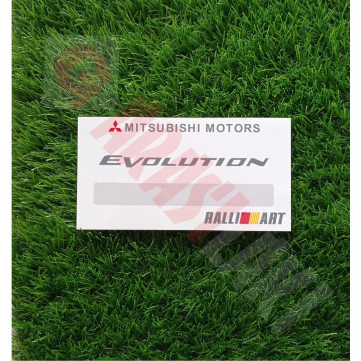 Jual STICKER MITSUBISHI EVOLUTION BARCODE TEMPEL DALAM KACA | Shopee ...