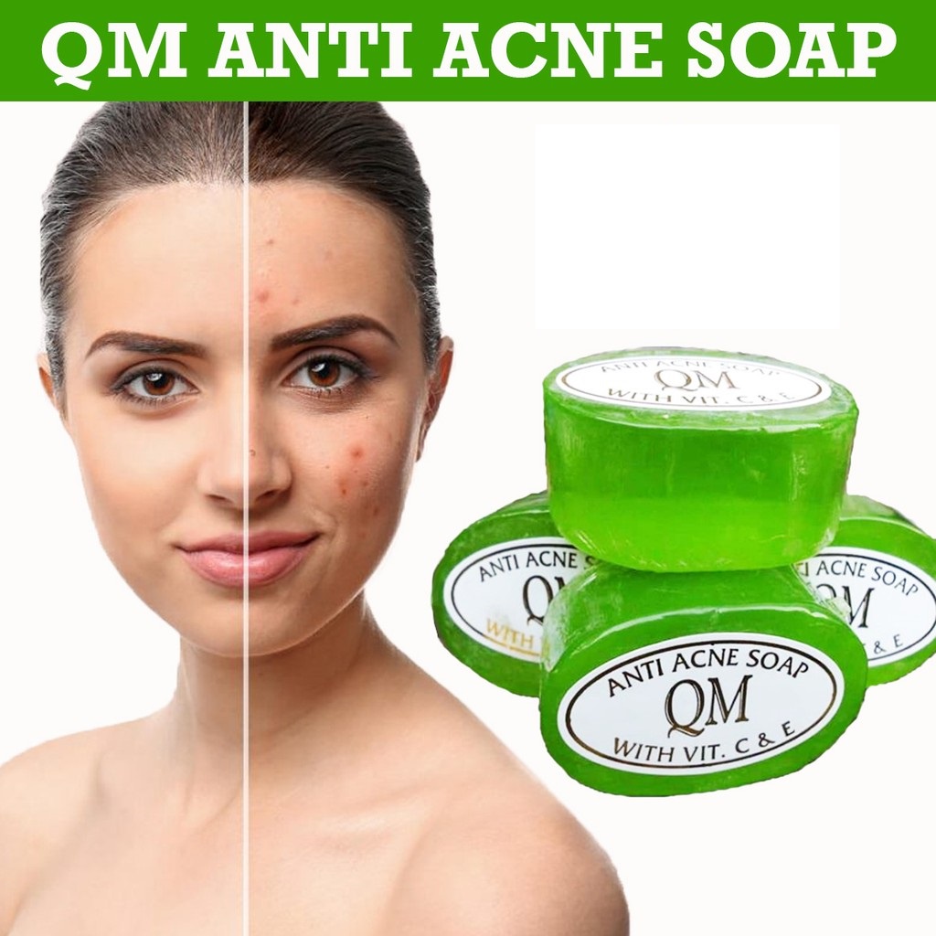 QM FACIAL SOAP FOR ACNE SKIN ORIGINAL BPOM - SABUN QM ANTI ACNE