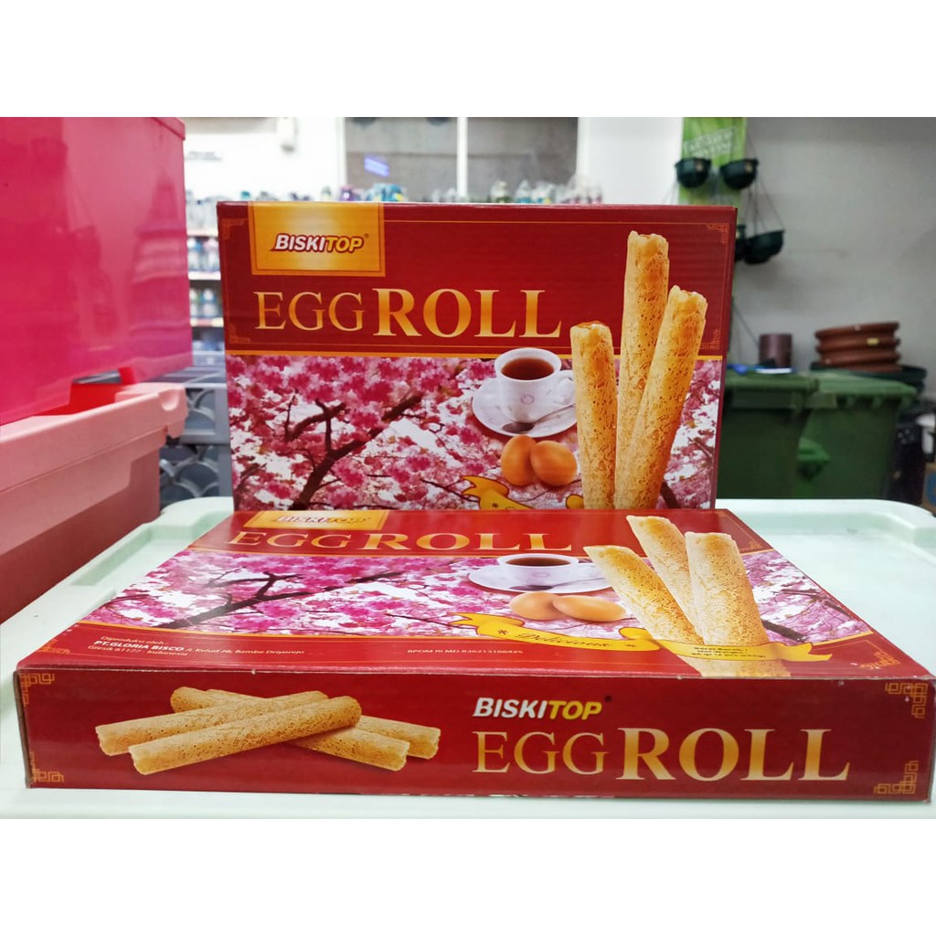 Jual KUE BISKITOP EGG ROLL 86GR (2pcs 43gr) ENAK MURAH Shopee Indonesia