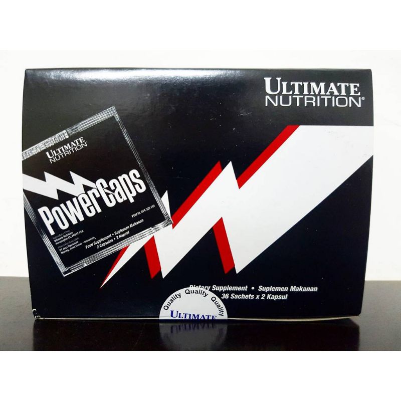 Jual Powercaps Ultimate Nutrition Pre Workout 36 Sachet | Shopee Indonesia
