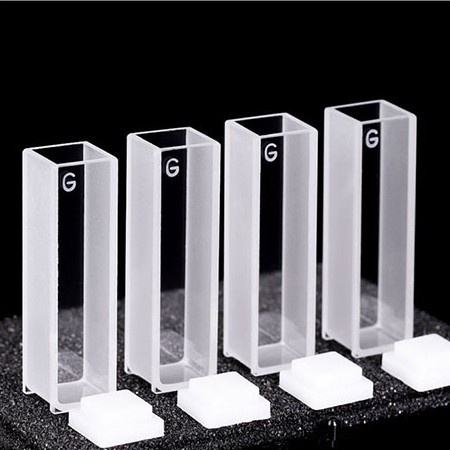 Jual Standard spectrophotometer optical-glass cuvettes with lid kuvet ...
