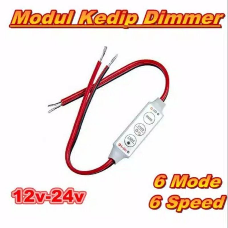 Jual LED Dimmer Controller Modul 12-24V / LED Dimmer Kedip | Shopee ...
