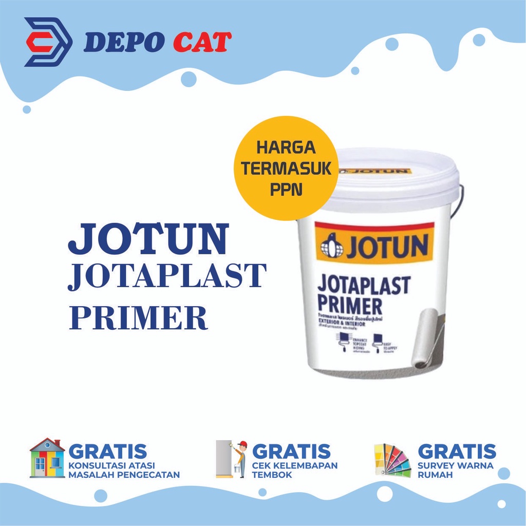 Jual Cat Dasar Interior Jotun Jotaplast Primer 18l Shopee Indonesia 6850