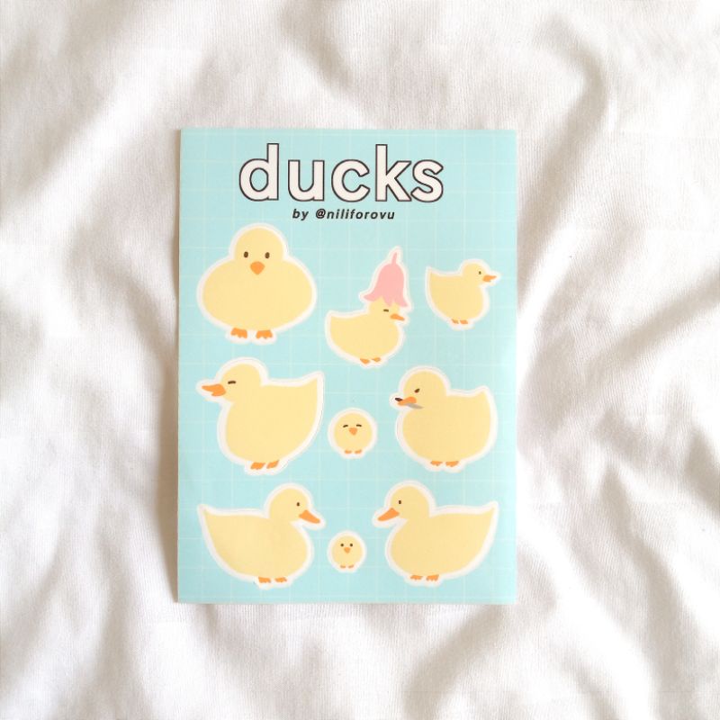 Jual Stiker Bebek Duck Stickers Sheet A6 | Shopee Indonesia