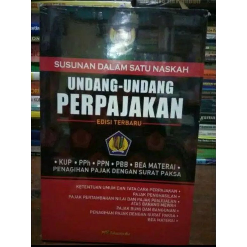 Jual Susunan Dalam Satu Naskah Undang-undang Perpajakan Edisi Terbaru ...