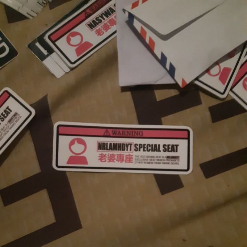 Jual stiker special seat (stiker bucin) | Shopee Indonesia