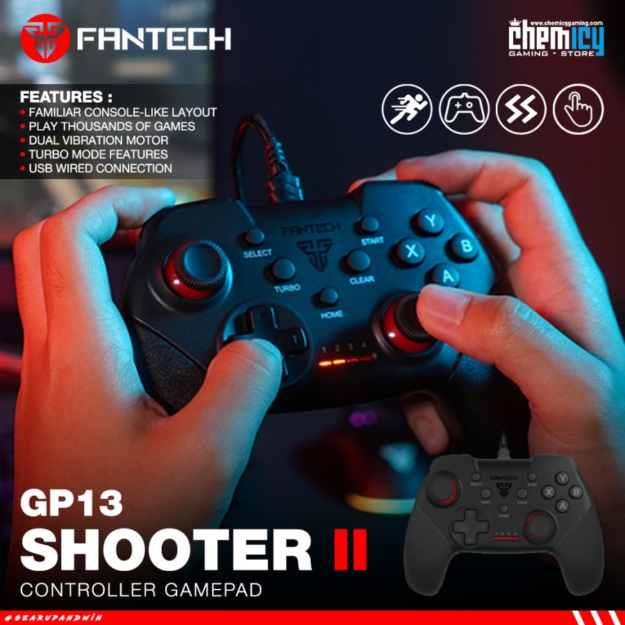 Jual Fantech Gp13 Gp 13 Shooter Ii Usb Controller Joystick Stick Shopee Indonesia 