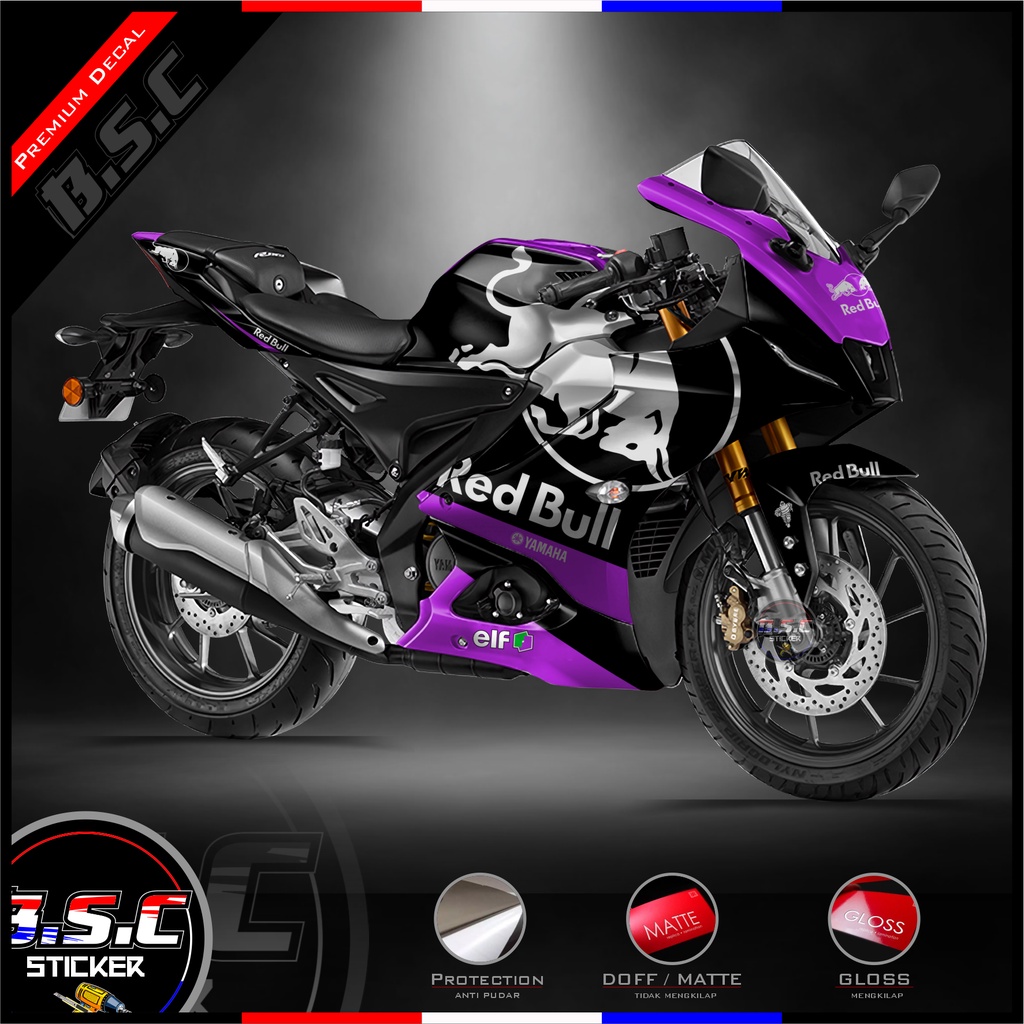 Jual Sticker Decal All New R15 V4 FULL BODY Motif Banteng Purple ...