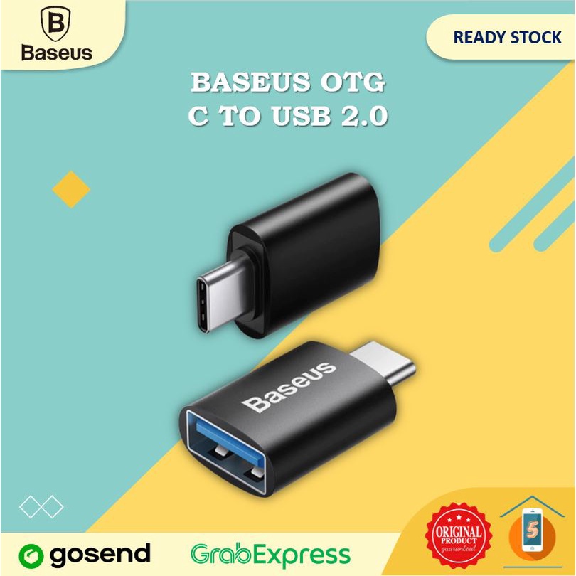 Jual Baseus Android OTG Type C Male to USB Female Converter Plug 4.0 ...